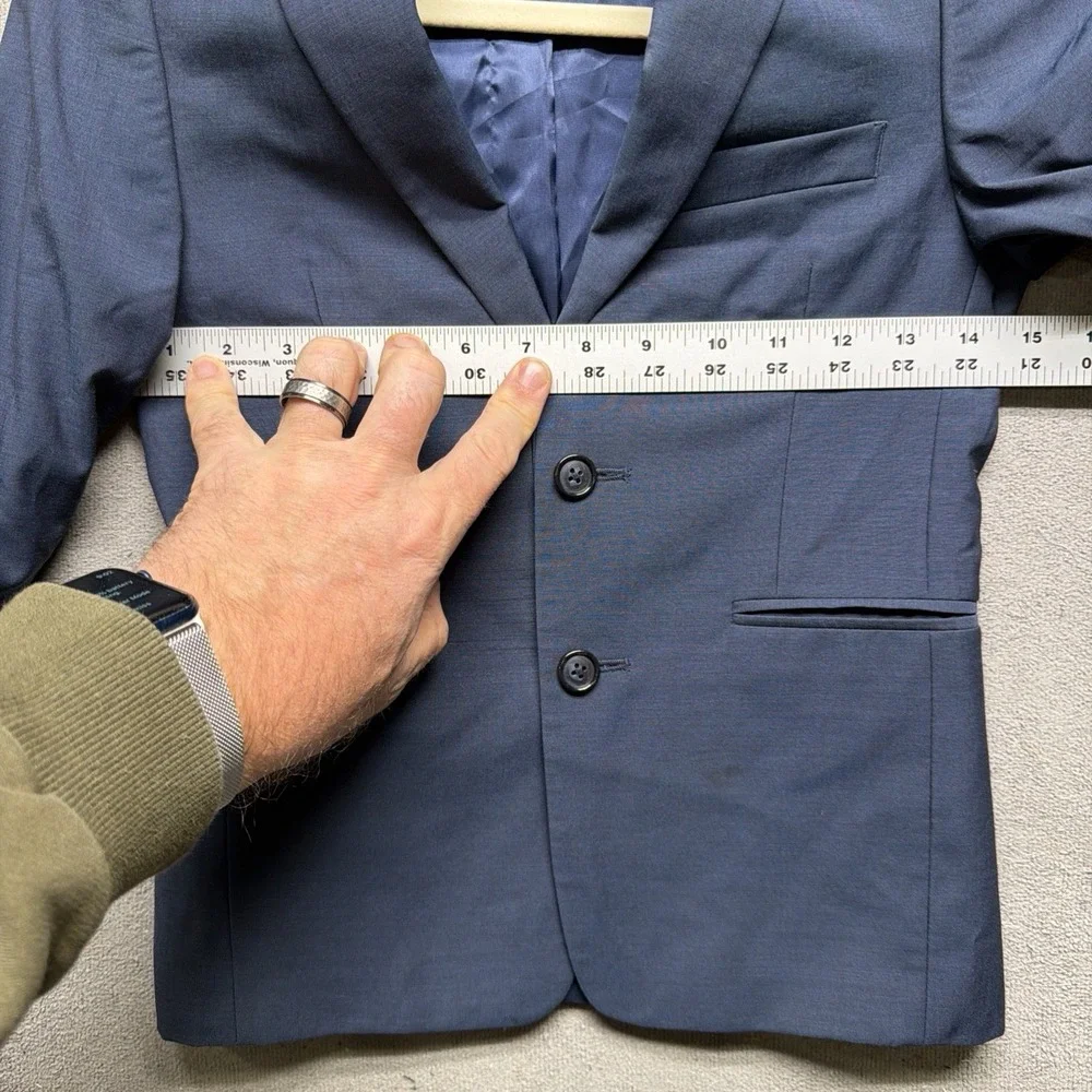 Michael Kors Boys Navy Wool‎ Blazer Suit Jacket School Formal 8R